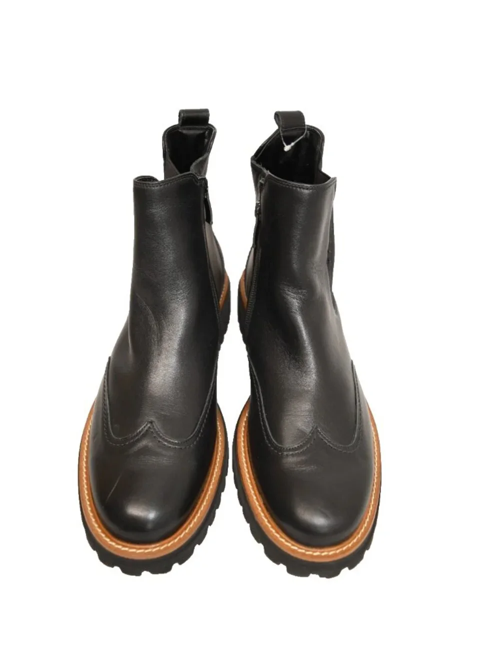 $550 PAUL GREEN WATSON GORE-TEX CHELSEA ZIP LEATHER BOOTIE BLACK 10.5 (TF21)